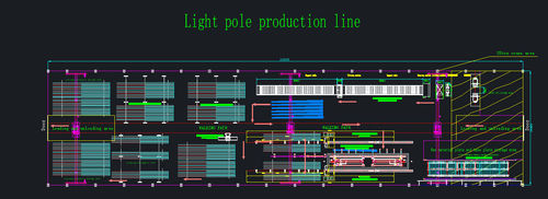 τελευταία εταιρεία περί Ελαφριά ικανότητα γραμμών παραγωγής πόλων: 100 ώρες pcs/8