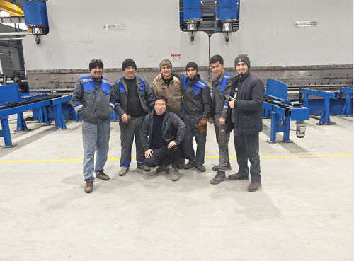 Το 2-WE67K-600-6500 CNC φρένο ταντέμ πρέσας εγκαταστάθηκε στην Αίγυπτο (Al-Babtain P&T Co & AI-Babtain LeBLANC)