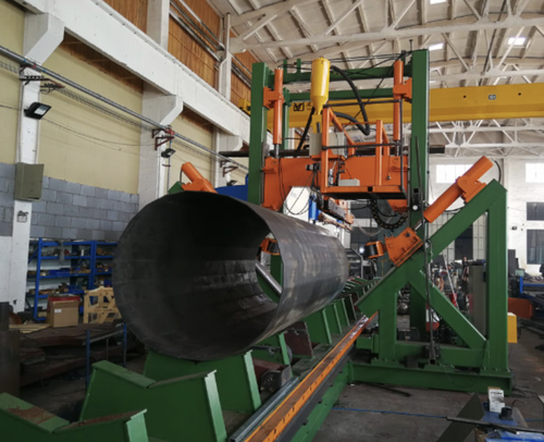 τελευταία εταιρεία περί Indonesia Customer Purchases CMC 340/12000 High Mast and Mono Pole Shut Welding Machine for 12m Poles