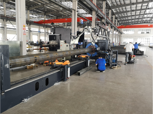 Good price Ρομποτική μηχανή συγκόλλησης CNC μηχανή κοπής πλαισίου πόρτας για φωτεινό στύλο σε απευθείας σύνδεση