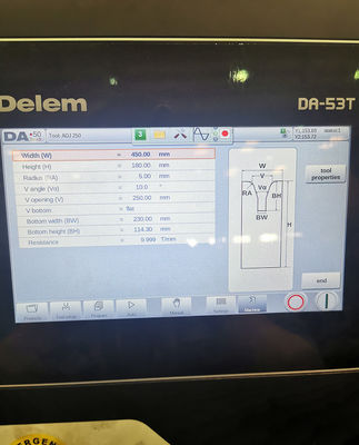 Ηλεκτρονικά μηχανικά μοντέλα CNC Tandem Hydraulic Press Brake: 2-We67k-1200/6250 Για την κατασκευή μονοπόλων, σωληνώσεων μετάδοσης και υψηλών μαστών