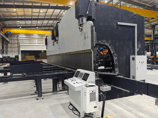 Ηλεκτρονικά μηχανικά μοντέλα CNC Tandem Hydraulic Press Brake: 2-We67k-1200/6250 Για την κατασκευή μονοπόλων, σωληνώσεων μετάδοσης και υψηλών μαστών