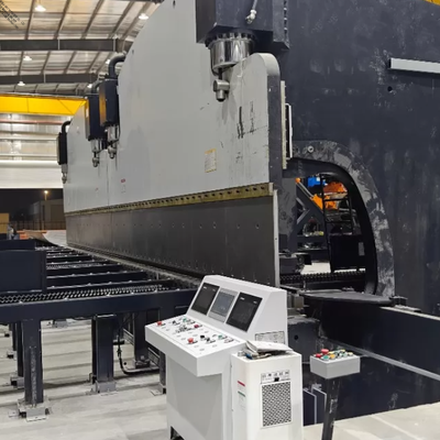 Ηλεκτρονικό φρένο υδραυλικής πίεσης CNC Tandem με 320 τόνους εργατικής δύναμης και μήκος τραπεζιού 6000 mm με σύστημα CNC DELEM DA53T