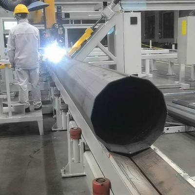 Μεγάλη διάμετρος 600 mm Πυγματική μηχανή συγκόλλησης MIG Light Pole με 12m συγκόλληση για τους στύλους φωτισμού δρόμου