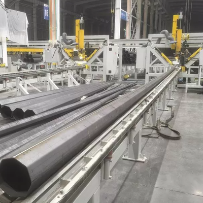 Μεγάλη διάμετρος 600 mm Πυγματική μηχανή συγκόλλησης MIG Light Pole με 12m συγκόλληση για τους στύλους φωτισμού δρόμου
